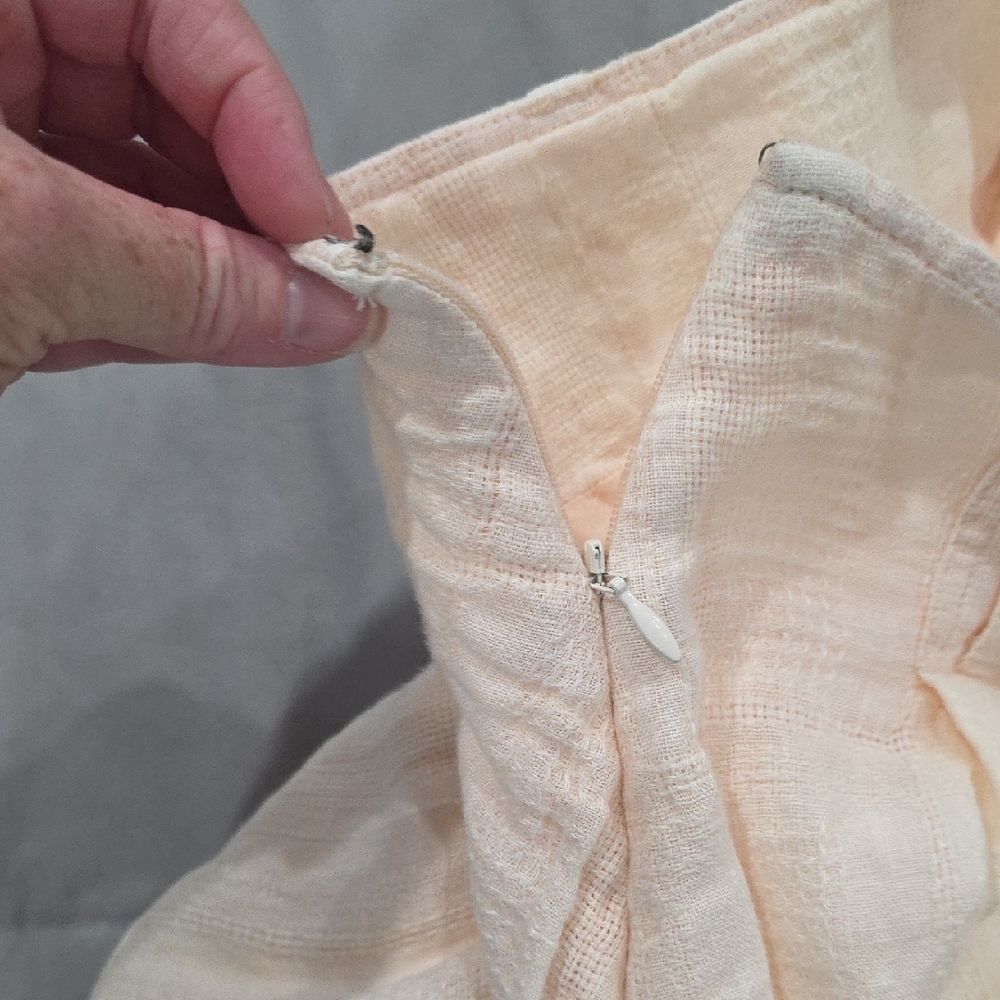 Free People Cream Button-Front Skort - Picture 7 of 8
